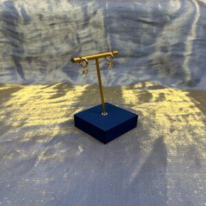 APM Monaco Eclat Gold Square Earrings